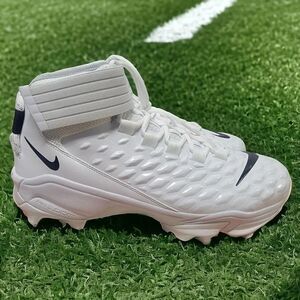 Nike Force Savage Pro 2 Shark Football Cleats CK2823-100 Sz 13.5W  Wide White